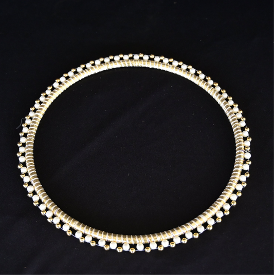 8” Golden pearl bangle