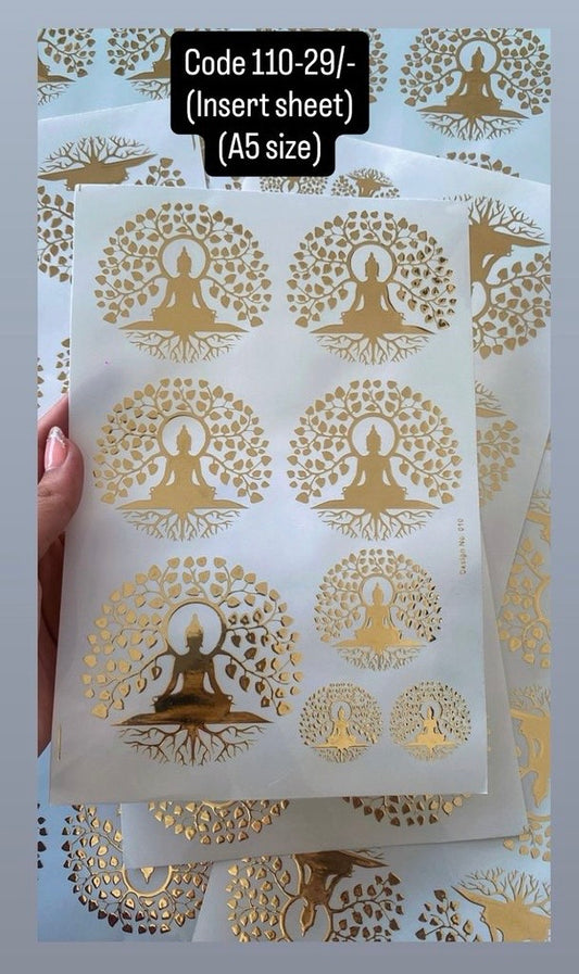 Embossed A5 insert sheet(110)