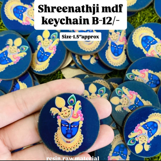 Shreenath ji keychain Mdf-B