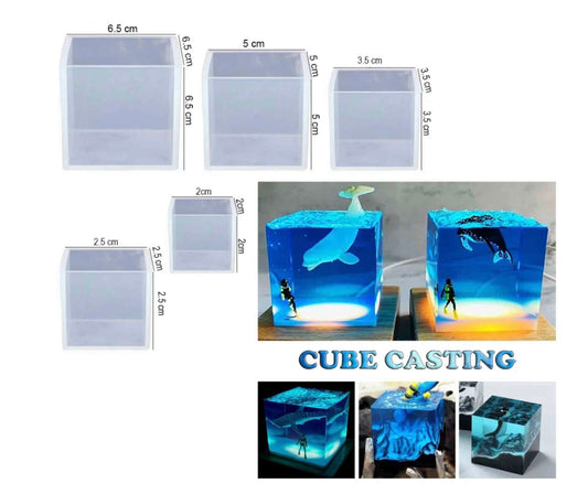Set of 5 Cube Mould