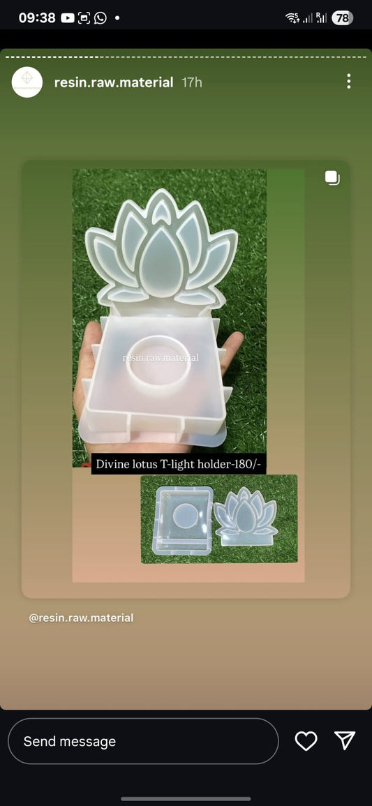 Divine Lotus T light holder mould
