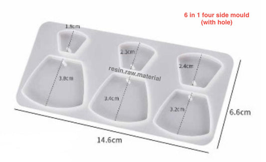 6 in 1 four side mould with hole