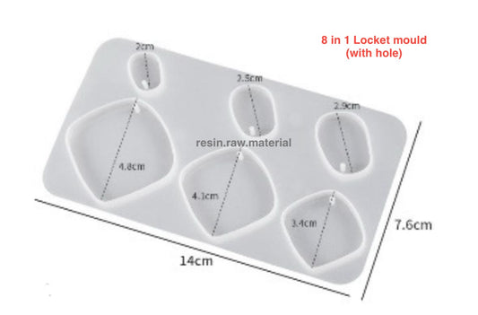 6 in 1 locket mould