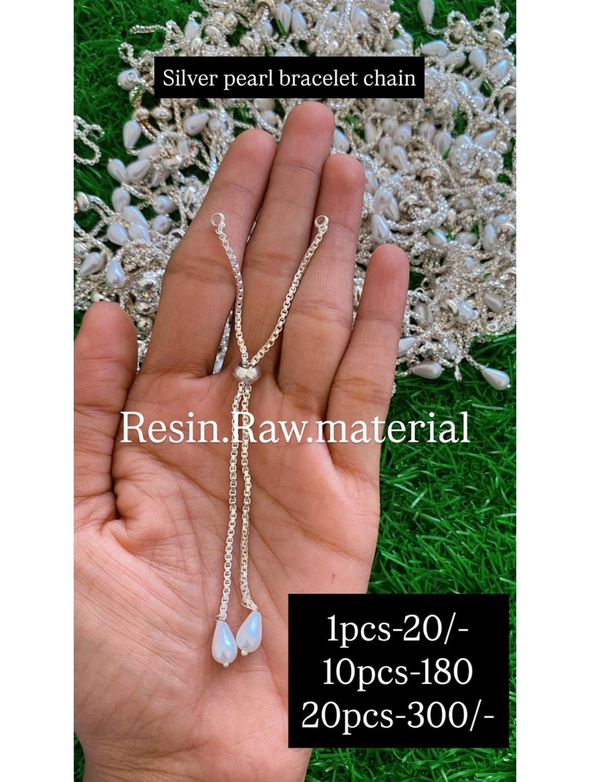 Silver Pearl Bracelet