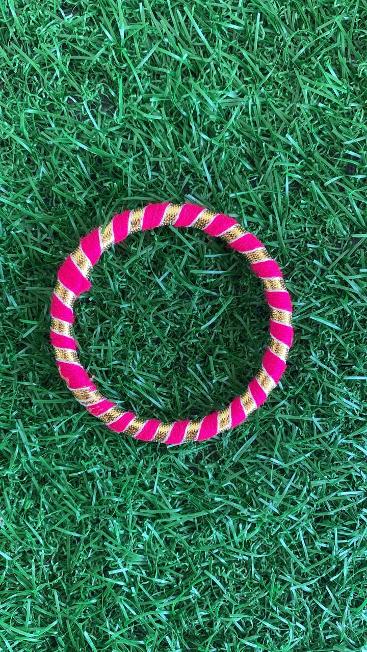 Pink plain bangle