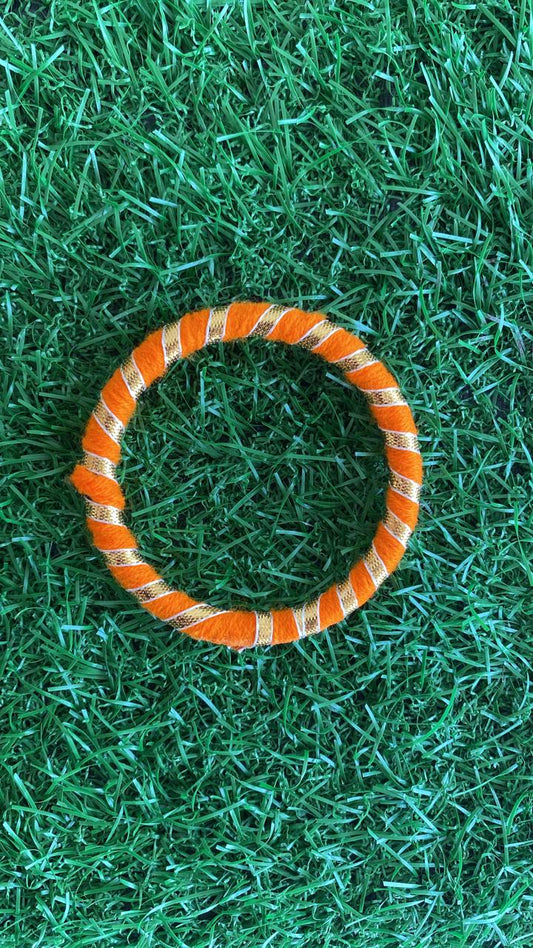 Orange plain bangle