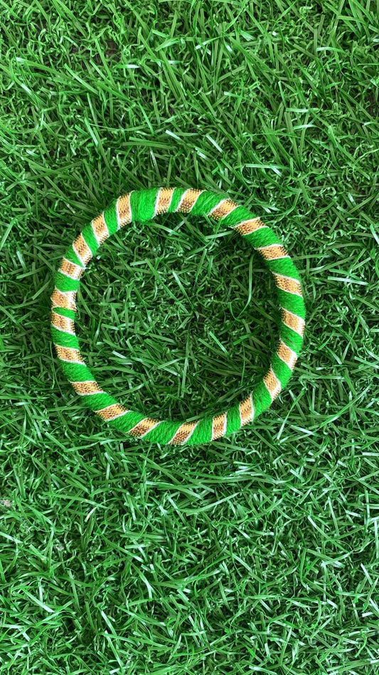 Green plain bangle