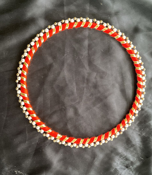 8" Red pearl bangle