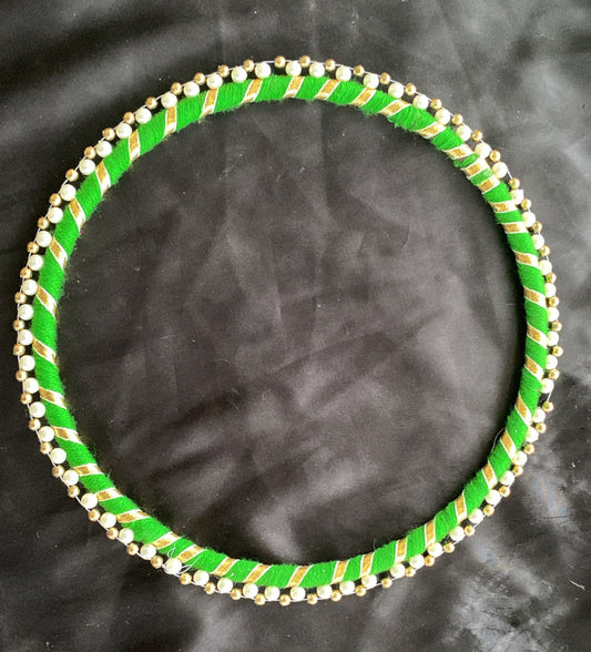 8" Green pearl bangle