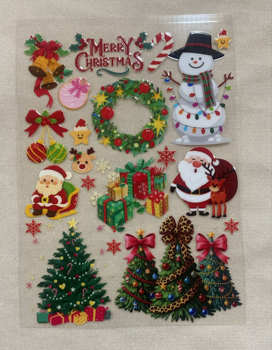 Christmas uv sticker (sheet-4)