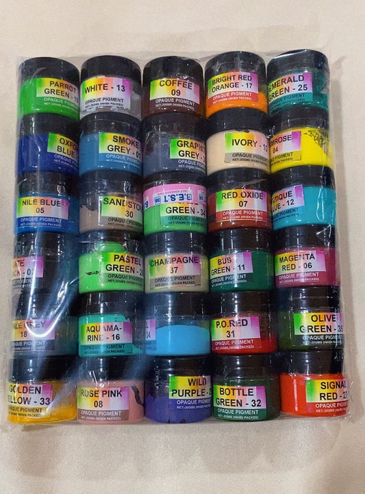 Set of 30 pigments (Opaque Pigments)
