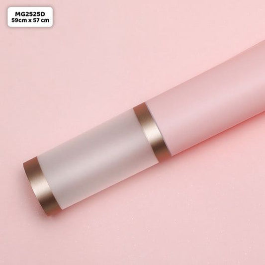 Pink with white boarder wrapping paper