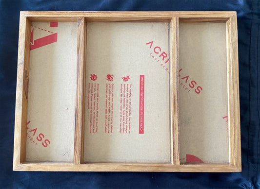 12x16 3 part acrylic sagwan frame