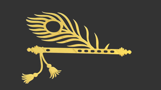 Feather flute acrylic cutting