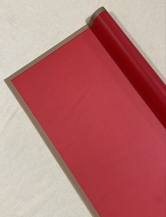 Red plain wrapping paper