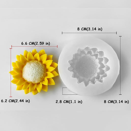 sunflower candle mould