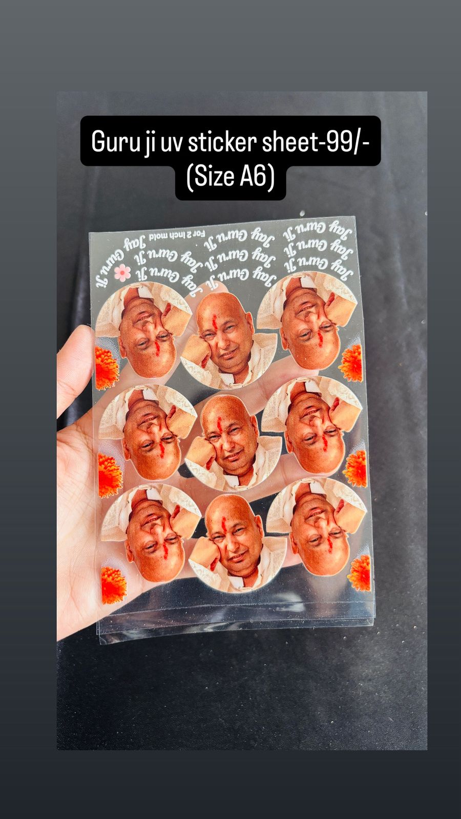 Guru ji uv sticker sheet