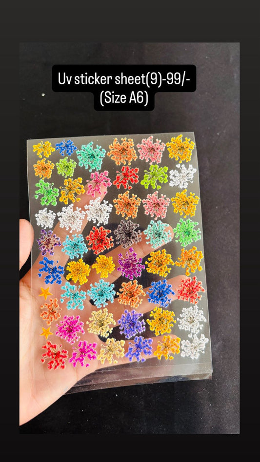 Uv sticker sheet-9 (A6 Size)