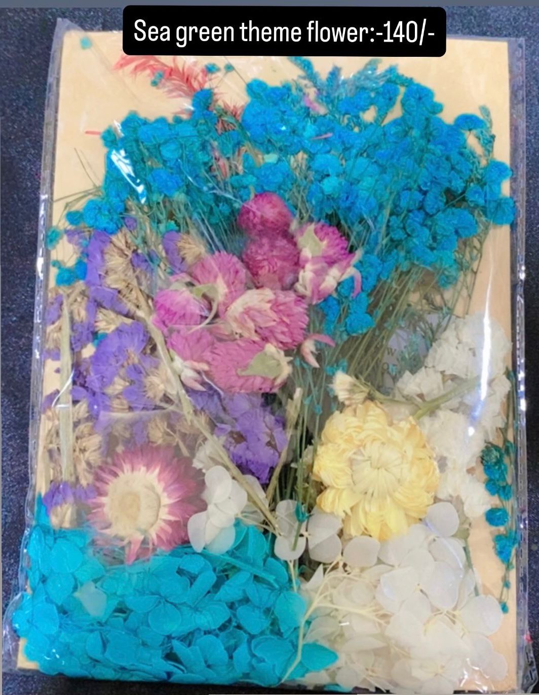 Sea green Theme Flower