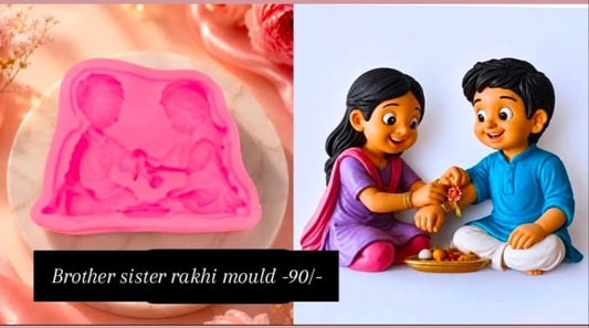Brother sister rakhi mould
