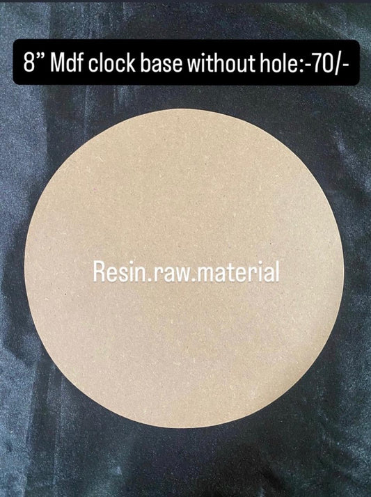 8'' Round MDF Base Without Hole (6mm)