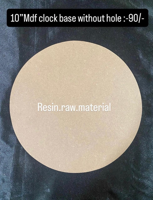 10'' Round MDF Base without hole (6mm)