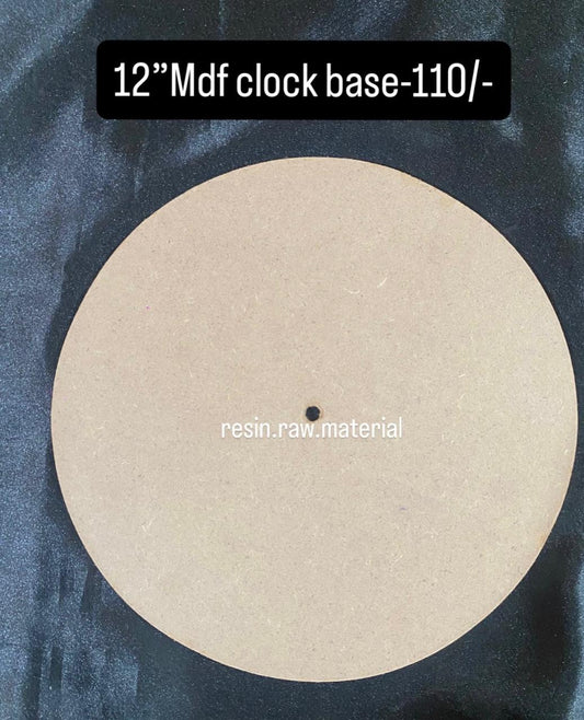 12'' MDF  Clock Base (6mm)