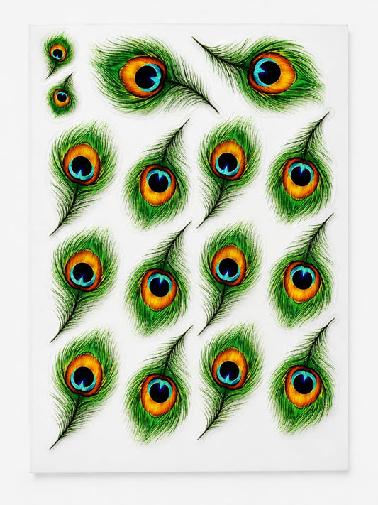 16 in 1 Peacock UV  Sticker Sheet