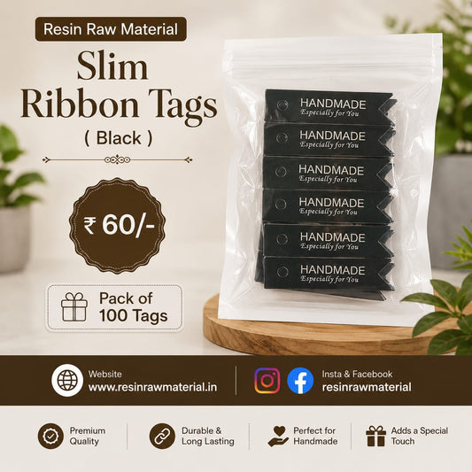 SLIM RIBBON  BLACK TAG