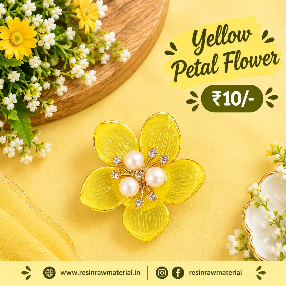 yellow petal flower