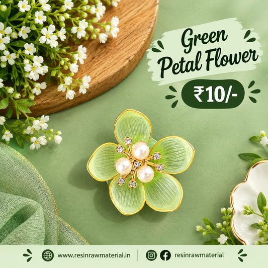 Green petal flower