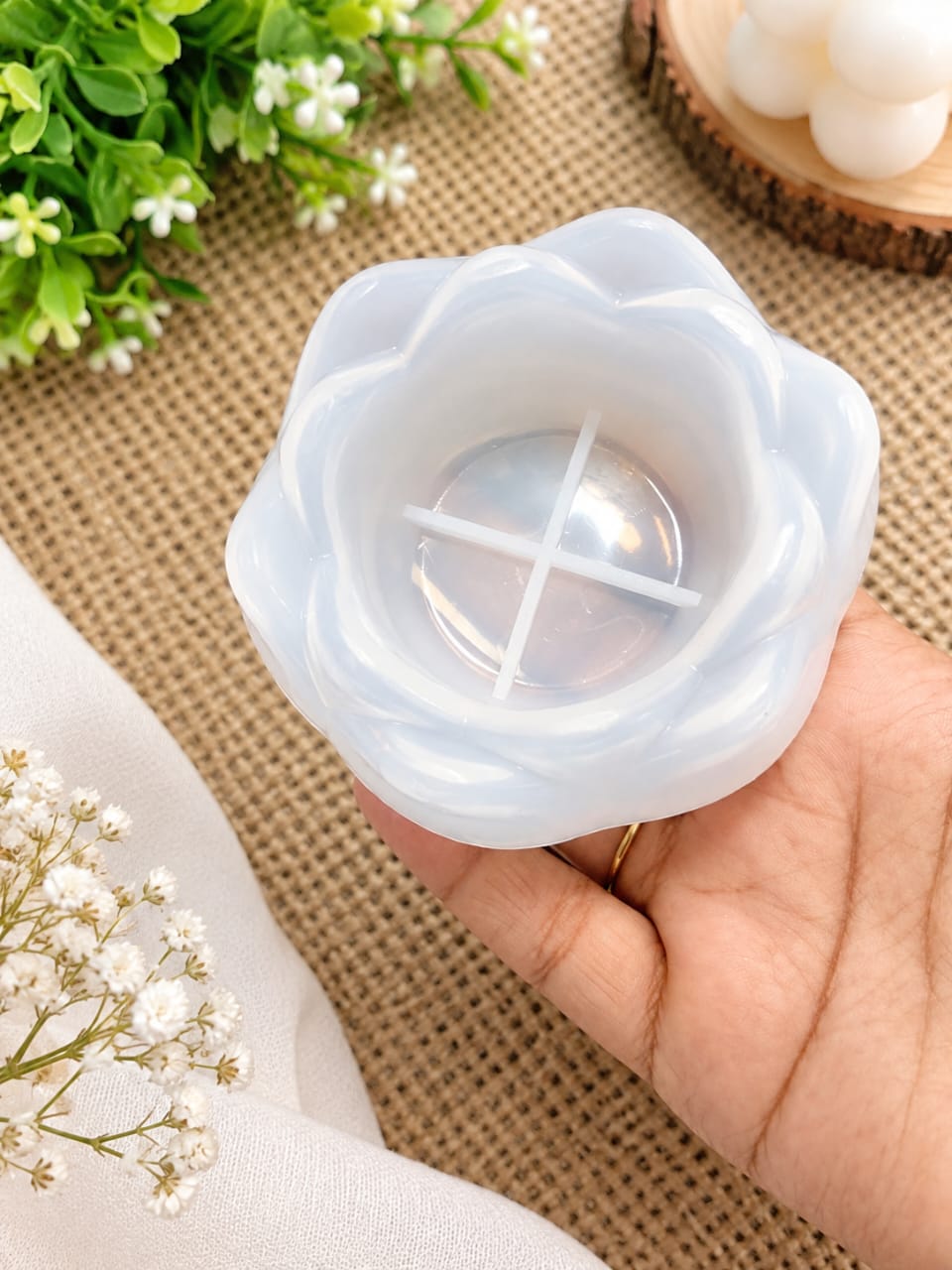 Flower Bowl T light Mould