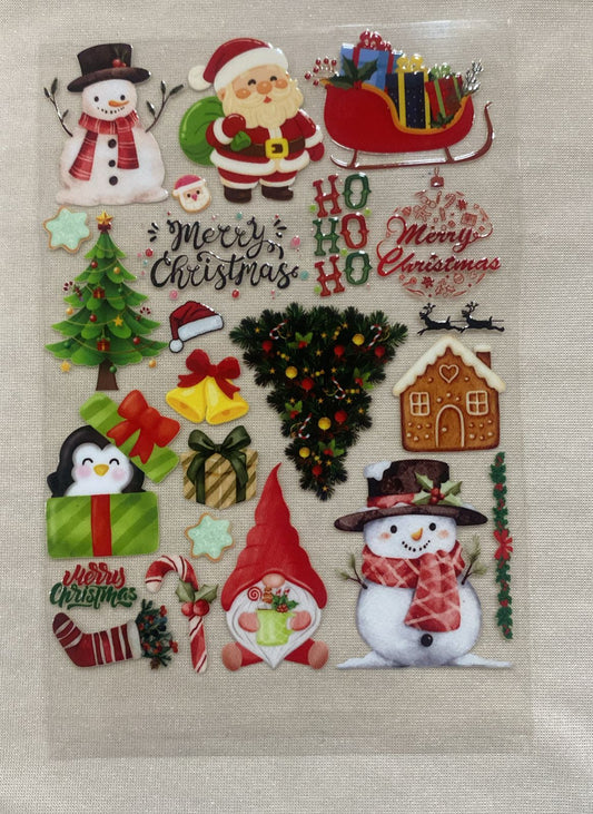 Christmas uv sticker (sheet-1)