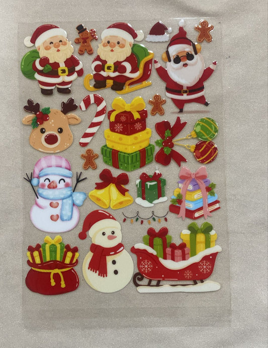 Christmas uv sticker (sheet-2)