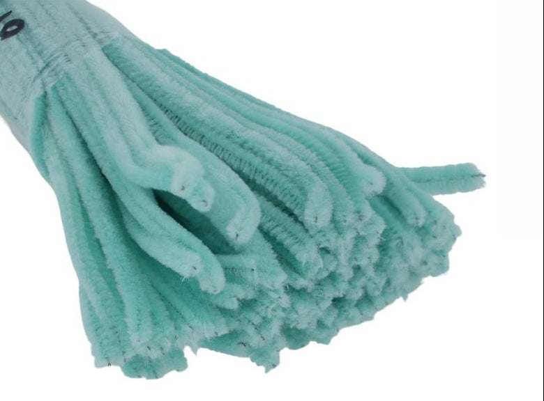Pastel aqua pipe cleaner