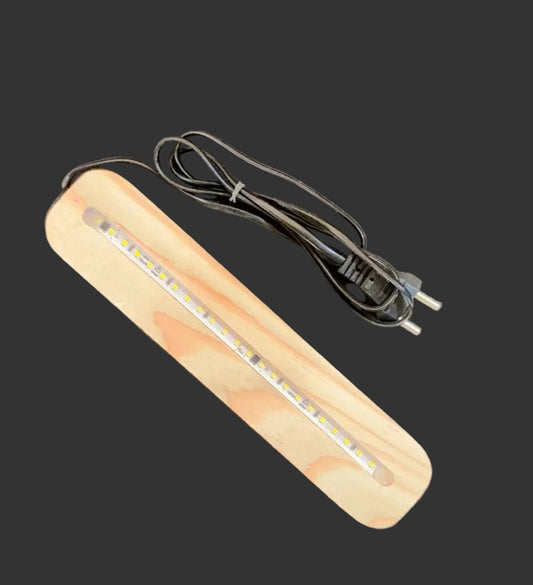 6" Pinewood Led Base