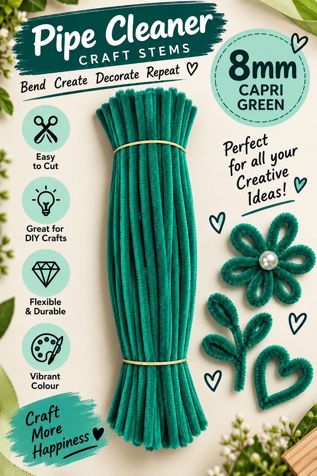 Capri Green Pipe Cleaner (8mm)