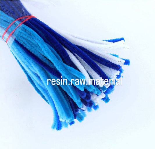 Shades of Blue Pipe Cleaner