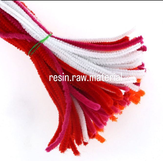 Shades of red & orange Pipe Cleaner
