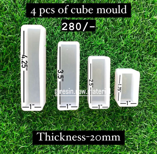 Set of 4 cube mould